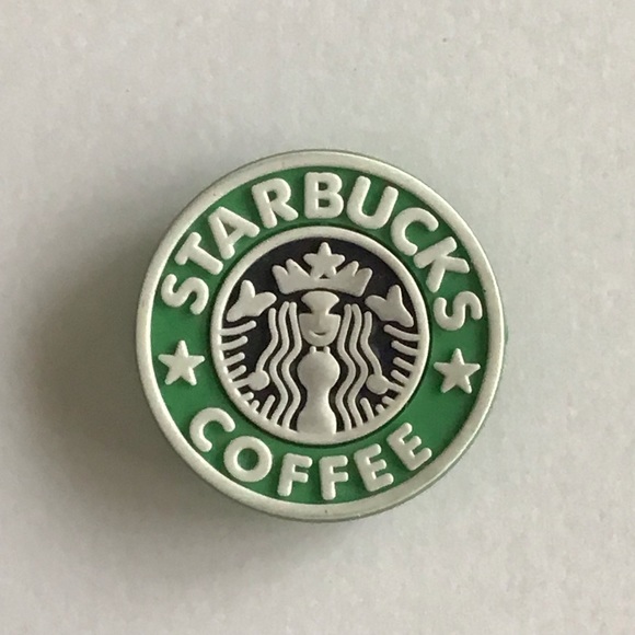 Starbucks Coffee Accessories - Starbucks Coffee Mermaid Crocs Adult Shoe Charm Snap In Green White Siren Logo
